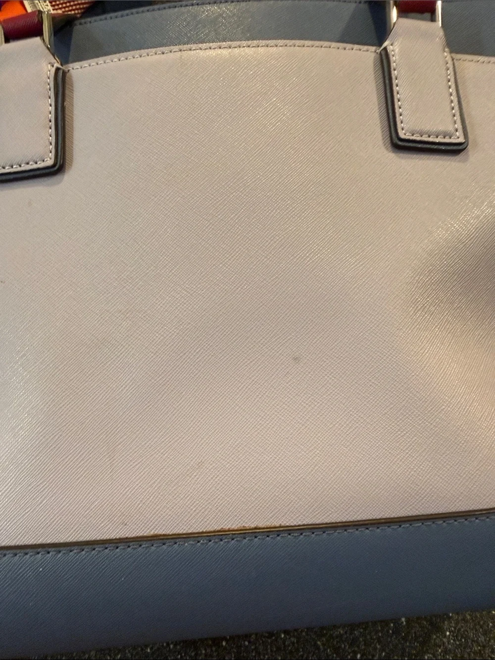 kate spade Women’s Purple, Blue & Red Leather Colorblock Tote with Tag
